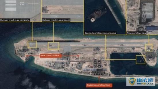 中国完成南海永暑礁上的机场跑道建设情况照片 外国人的说辞 中国完成南海永暑礁上的机场跑道建设情况照片 外国人的说辞
